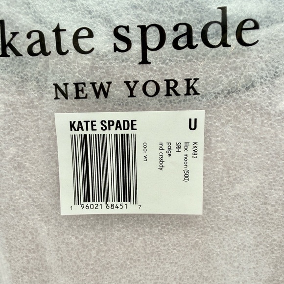 Kate Spade Paige Shoulder Bag Lilac Moonlight Purple - Picture 10 of 15